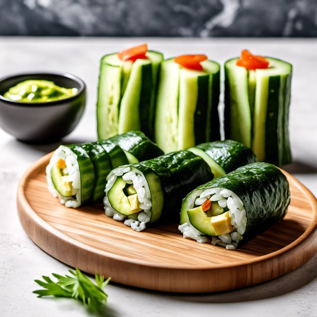 cucumber avocado rolls