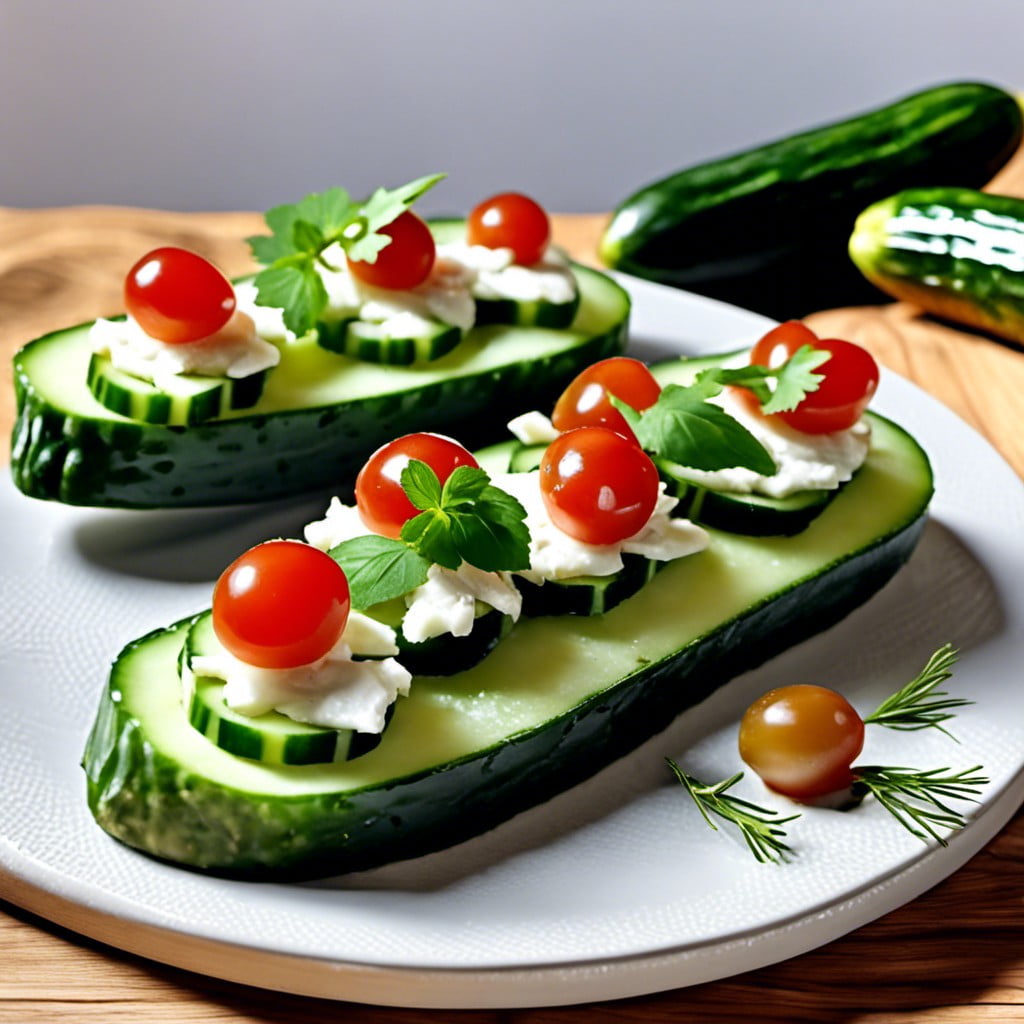 cucumber bruschetta