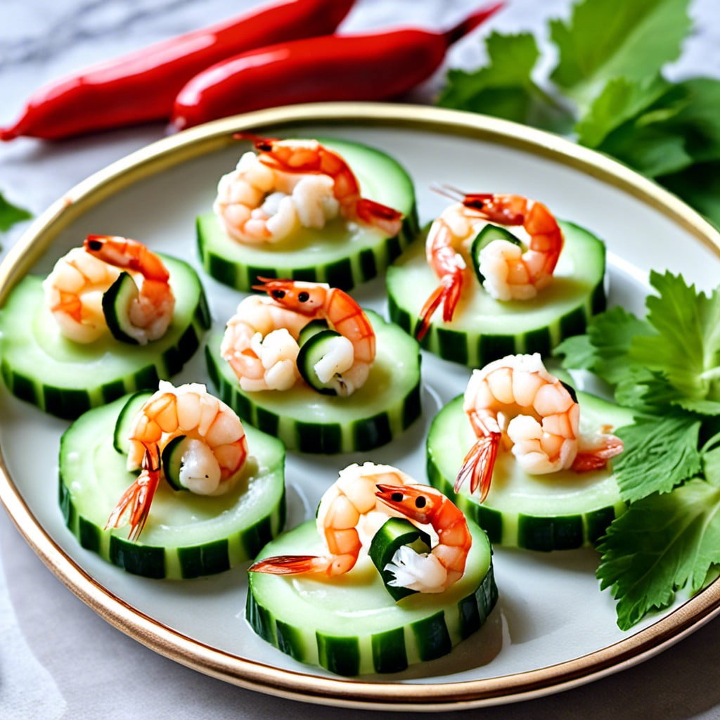 cucumber shrimp bites