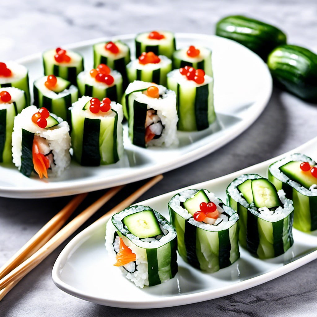 cucumber sushi rolls