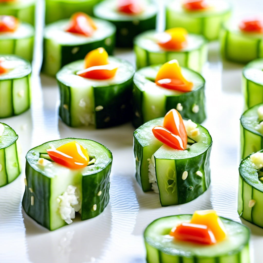 cucumber veggie rolls