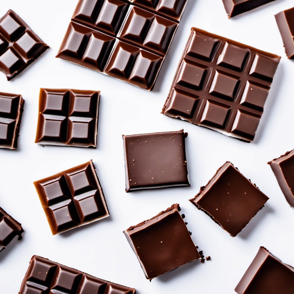 dark chocolate squares