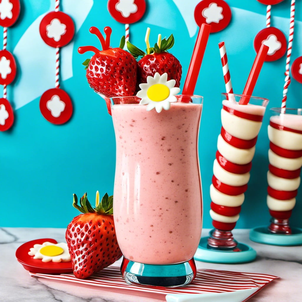 dr. seuss strawberry banana smoothie