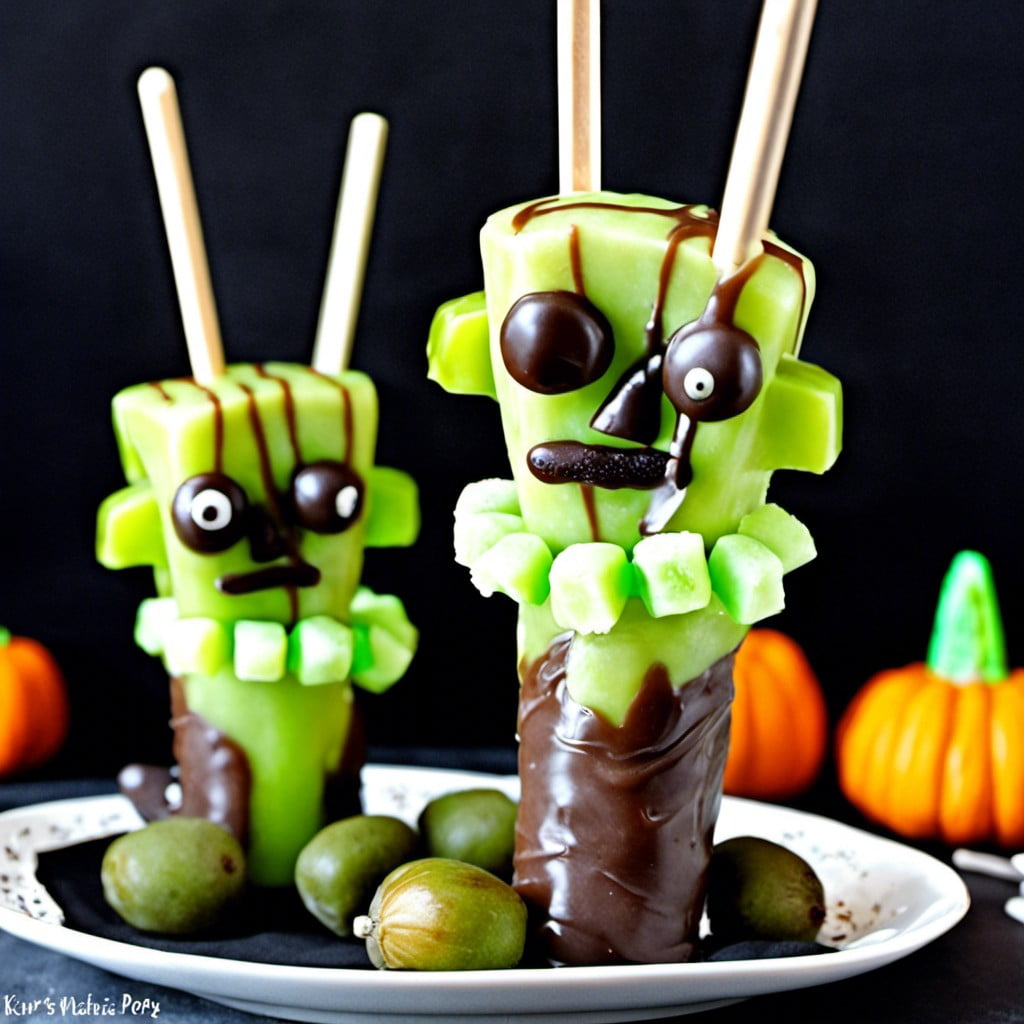 frankenstein kiwi pops