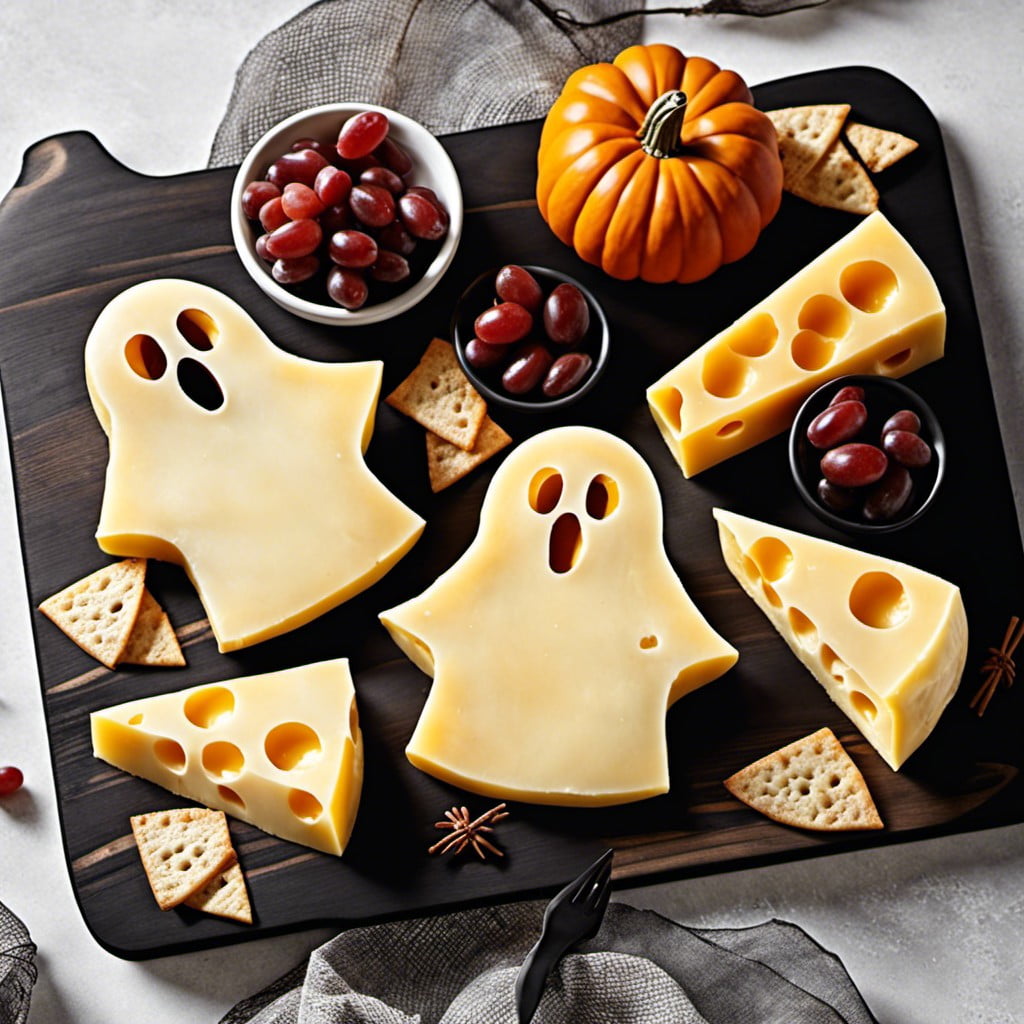 ghost shaped cheese cuts