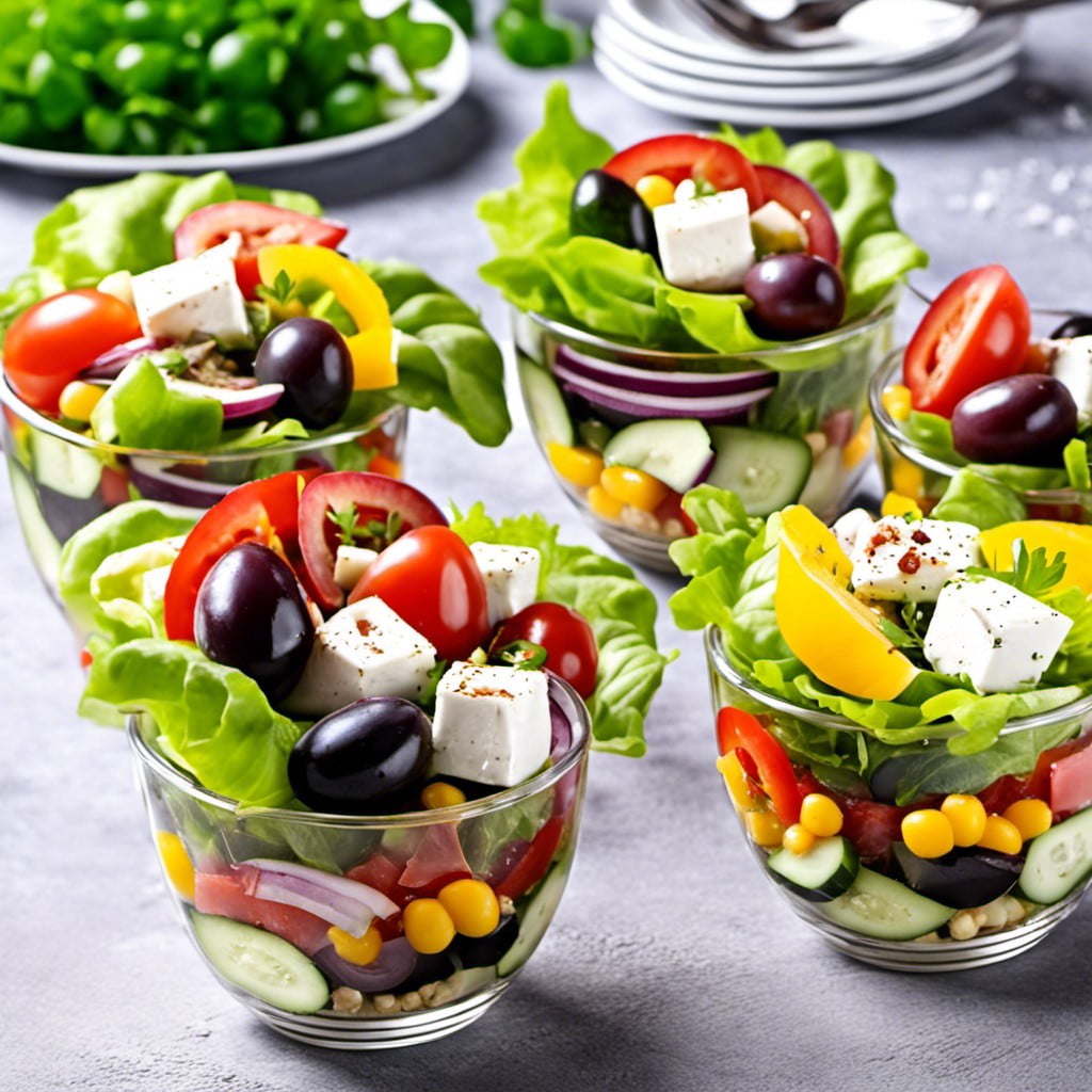 greek salad cups