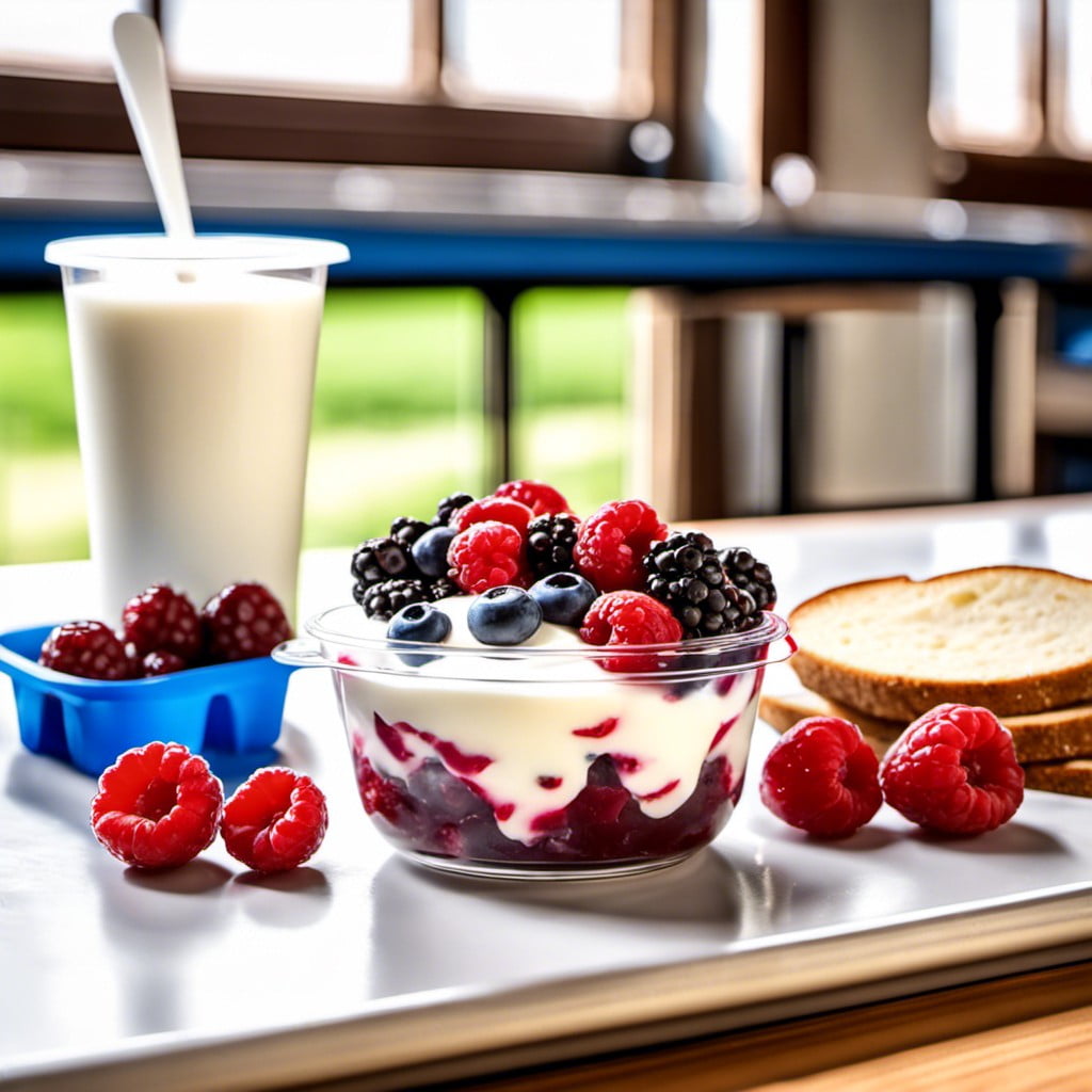 greek yogurt and berries