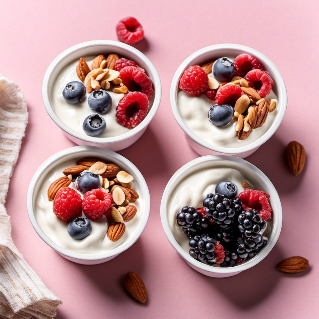greek yogurt with nuts and berries