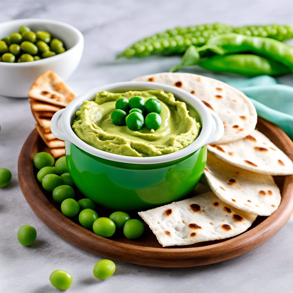 green pea hummus amp pita