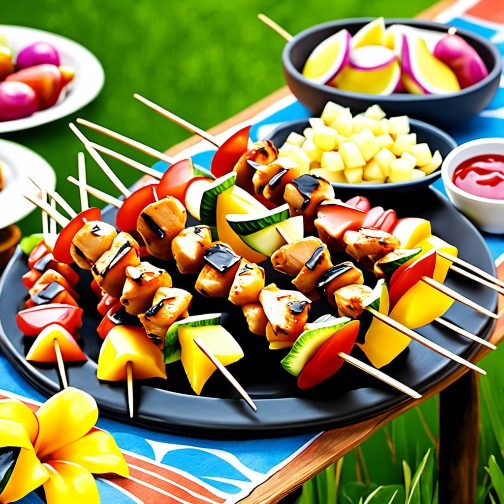 hawaiian chicken kabobs