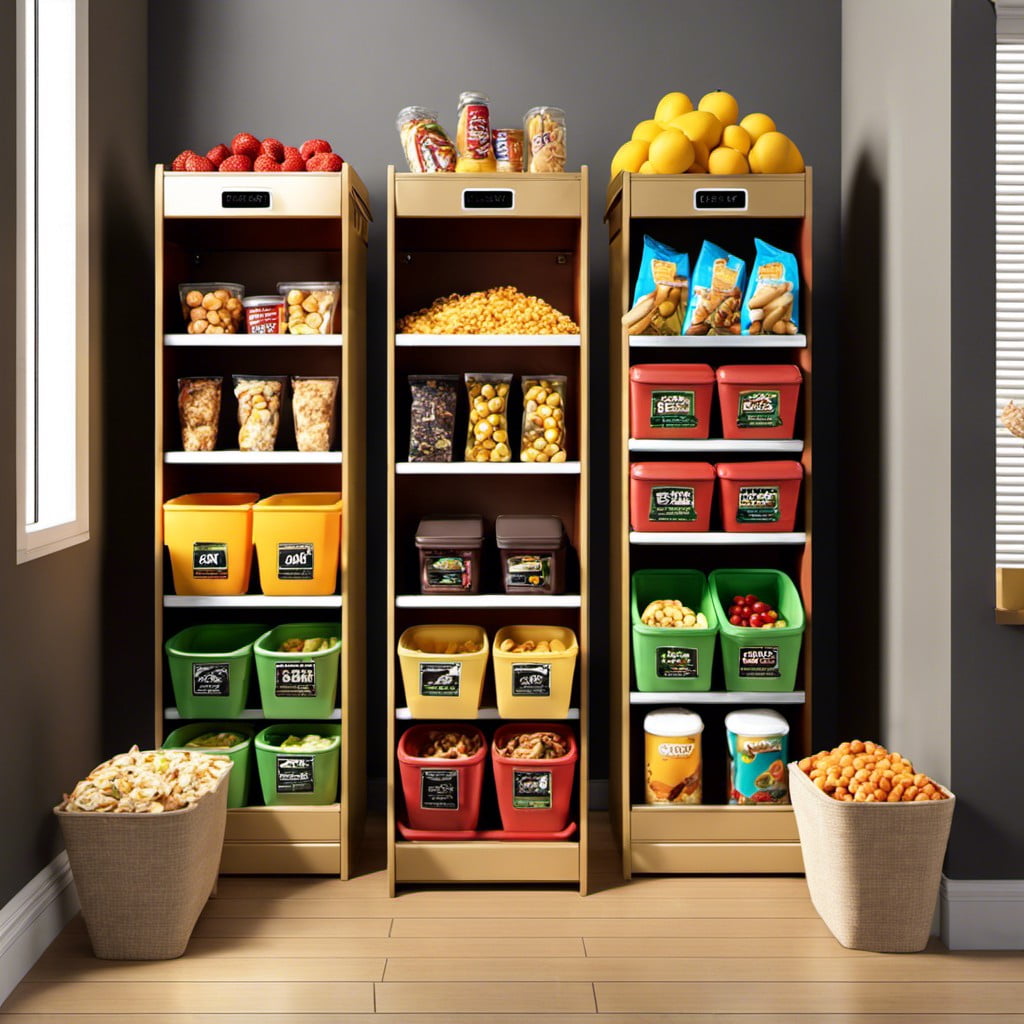 healthy snack bins