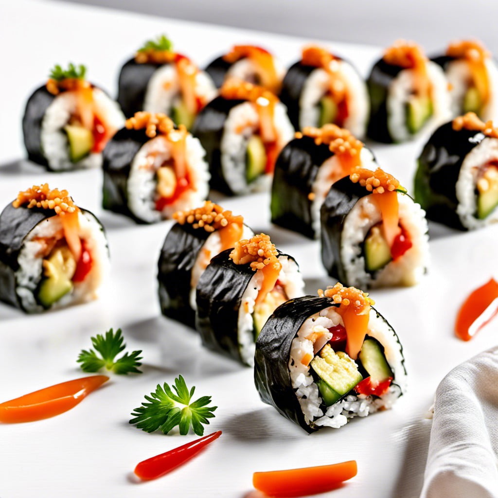 hummus sushi rolls