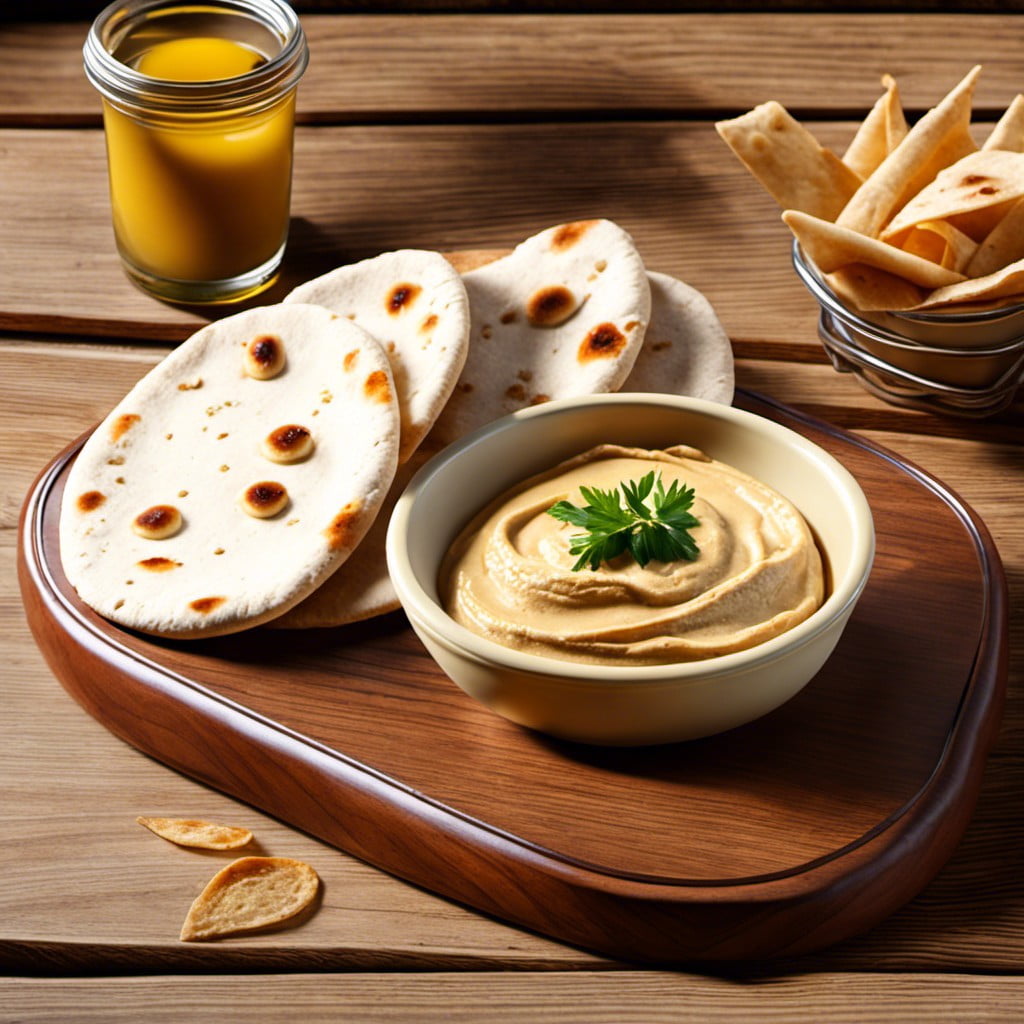 hummus with pita bread