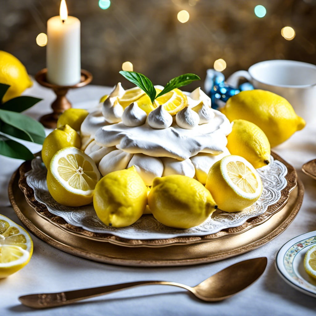 lemon pavlova