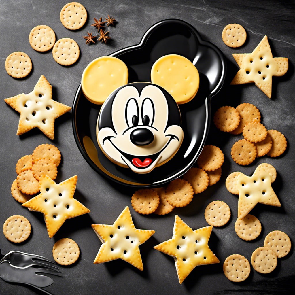 mickey mouse cheese and crackers