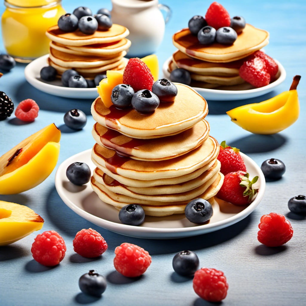 mini pancake stack