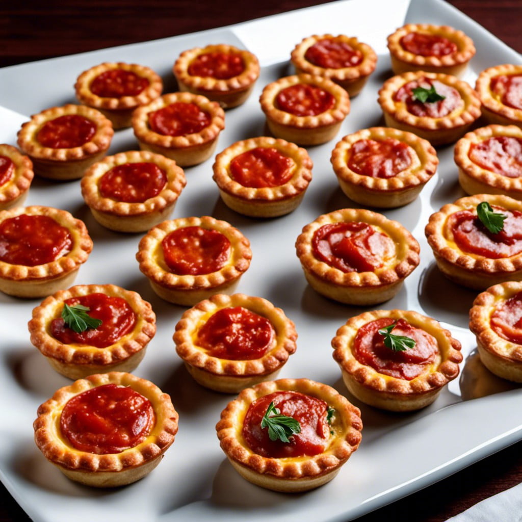 mini pepperoni quiches