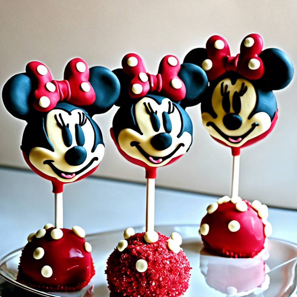 minnie mouse cake pops
