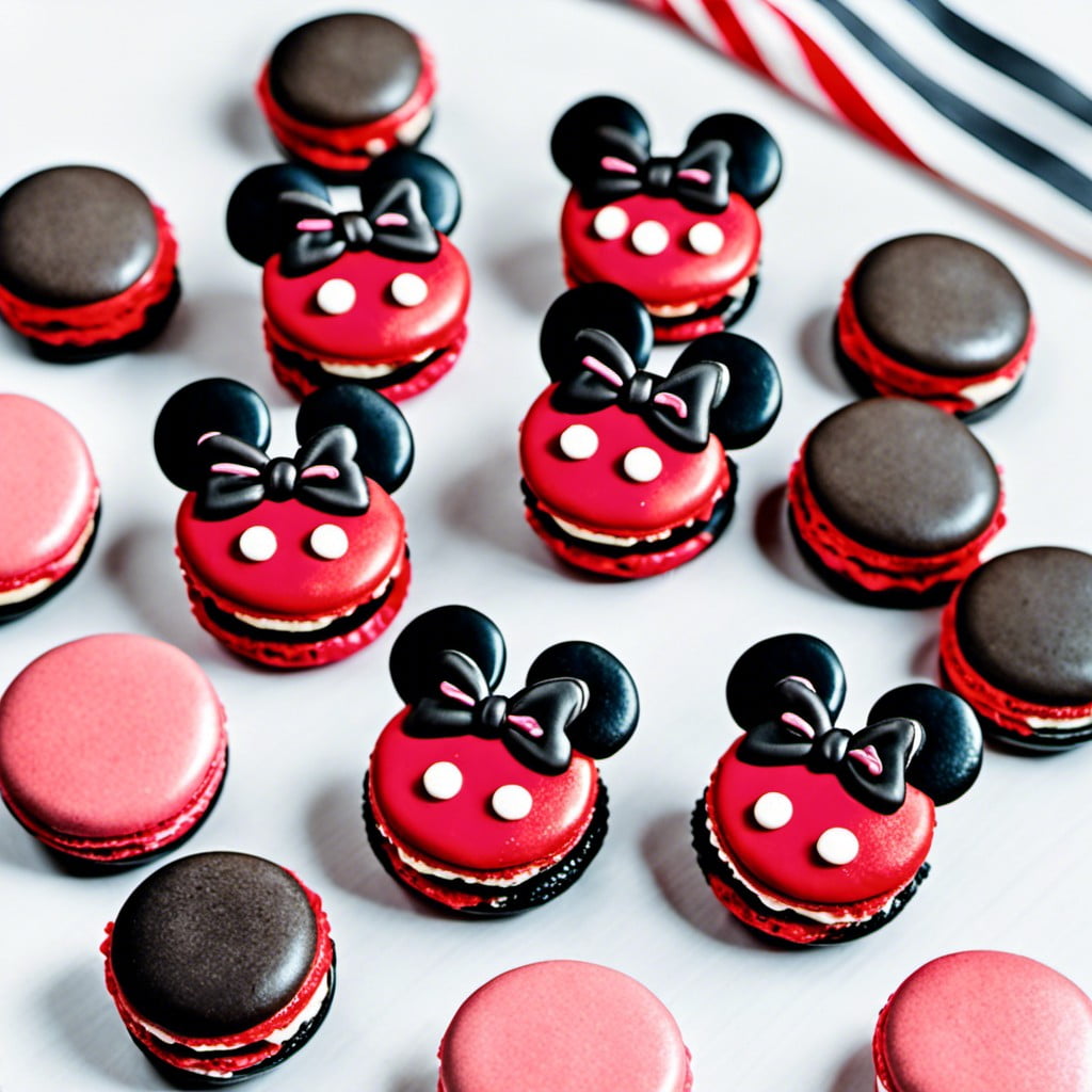 minnie mouse macarons