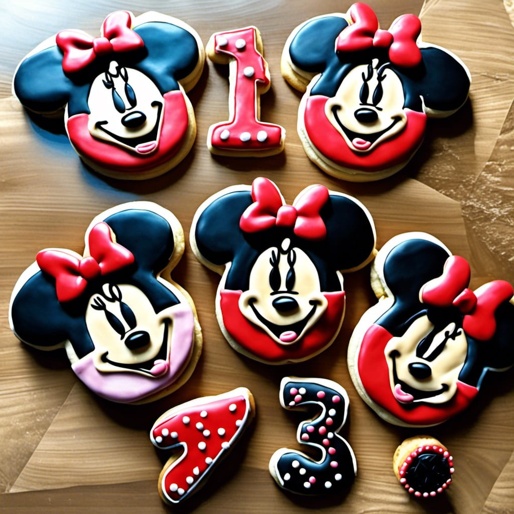 minnie mouse shaped cookies