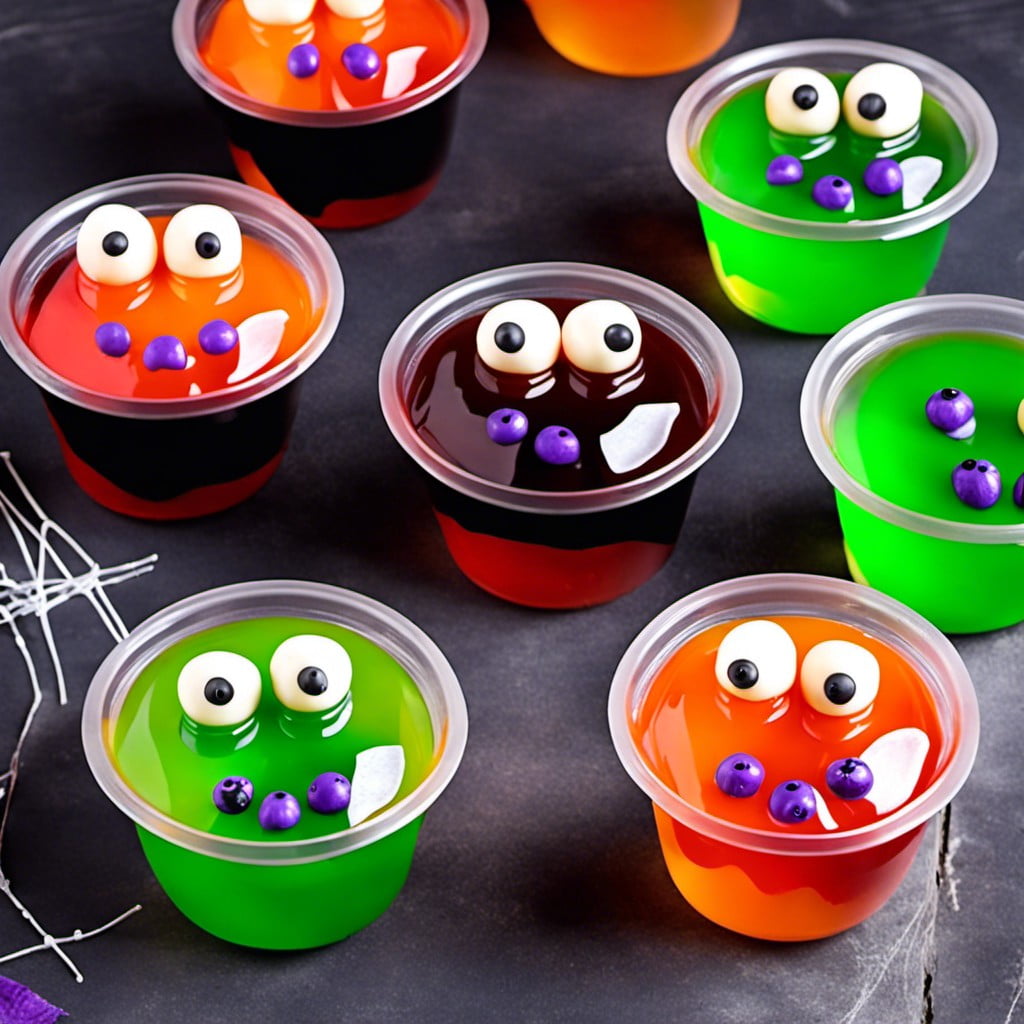 monster jello cups