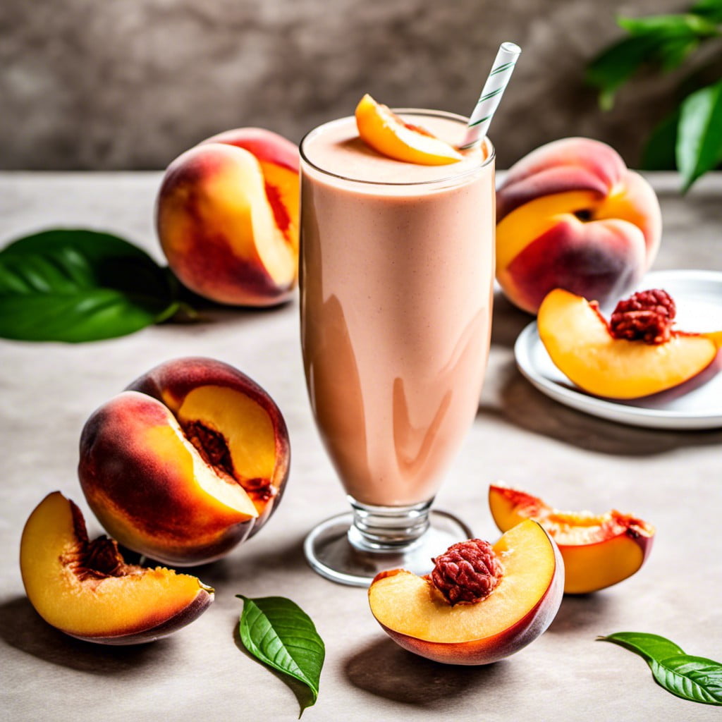 peach protein shake