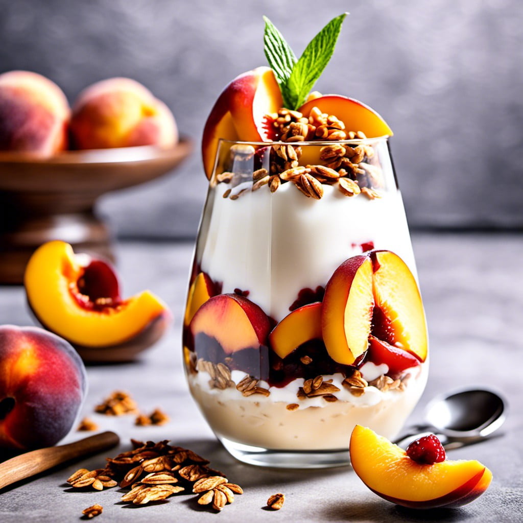 peach yogurt parfait