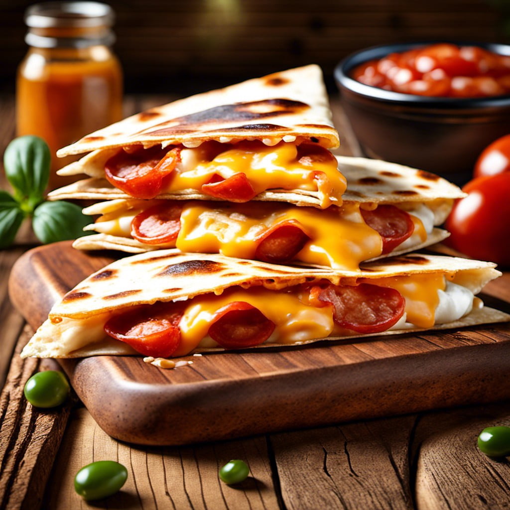 pepperoni quesadilla