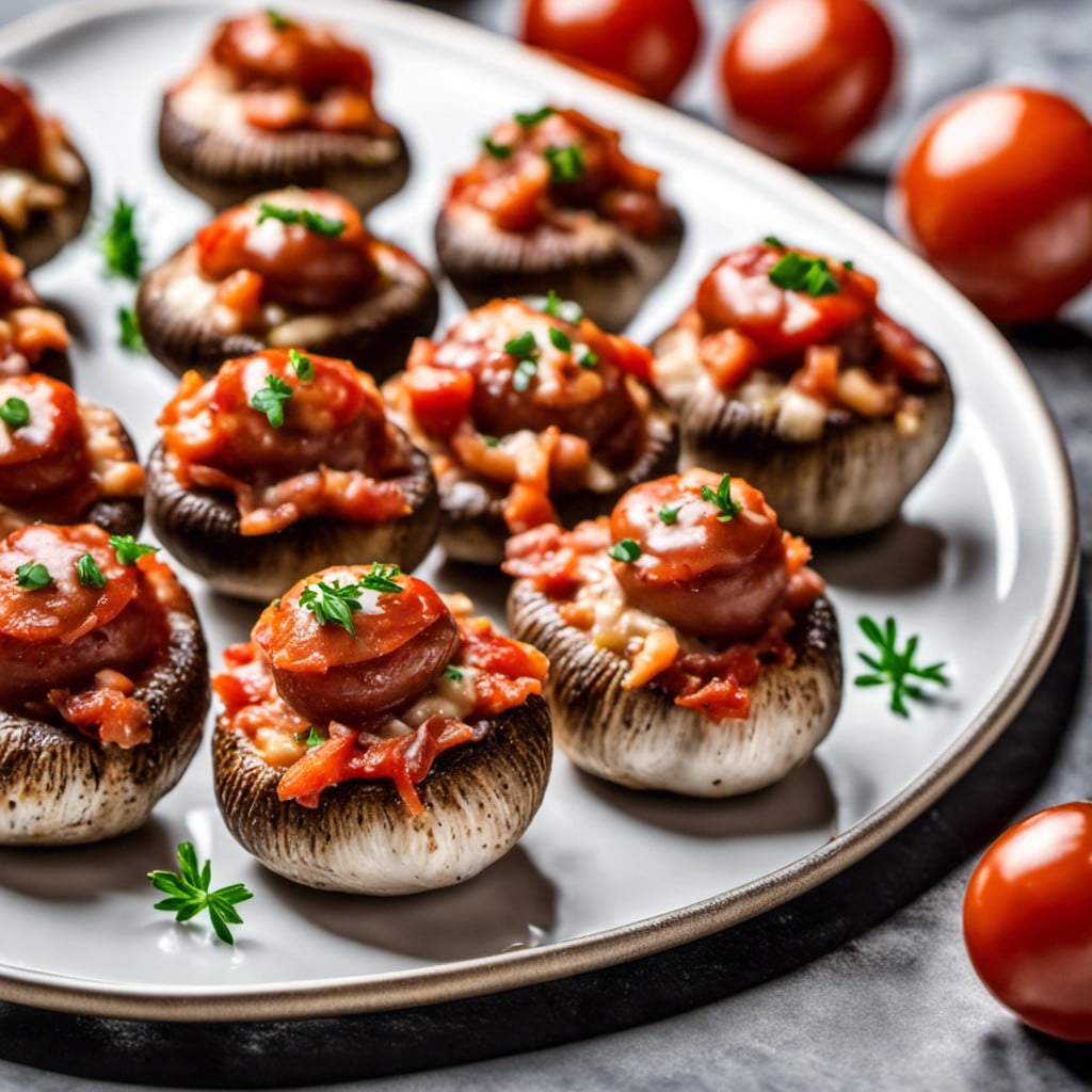 pepperoni stuffed mushrooms