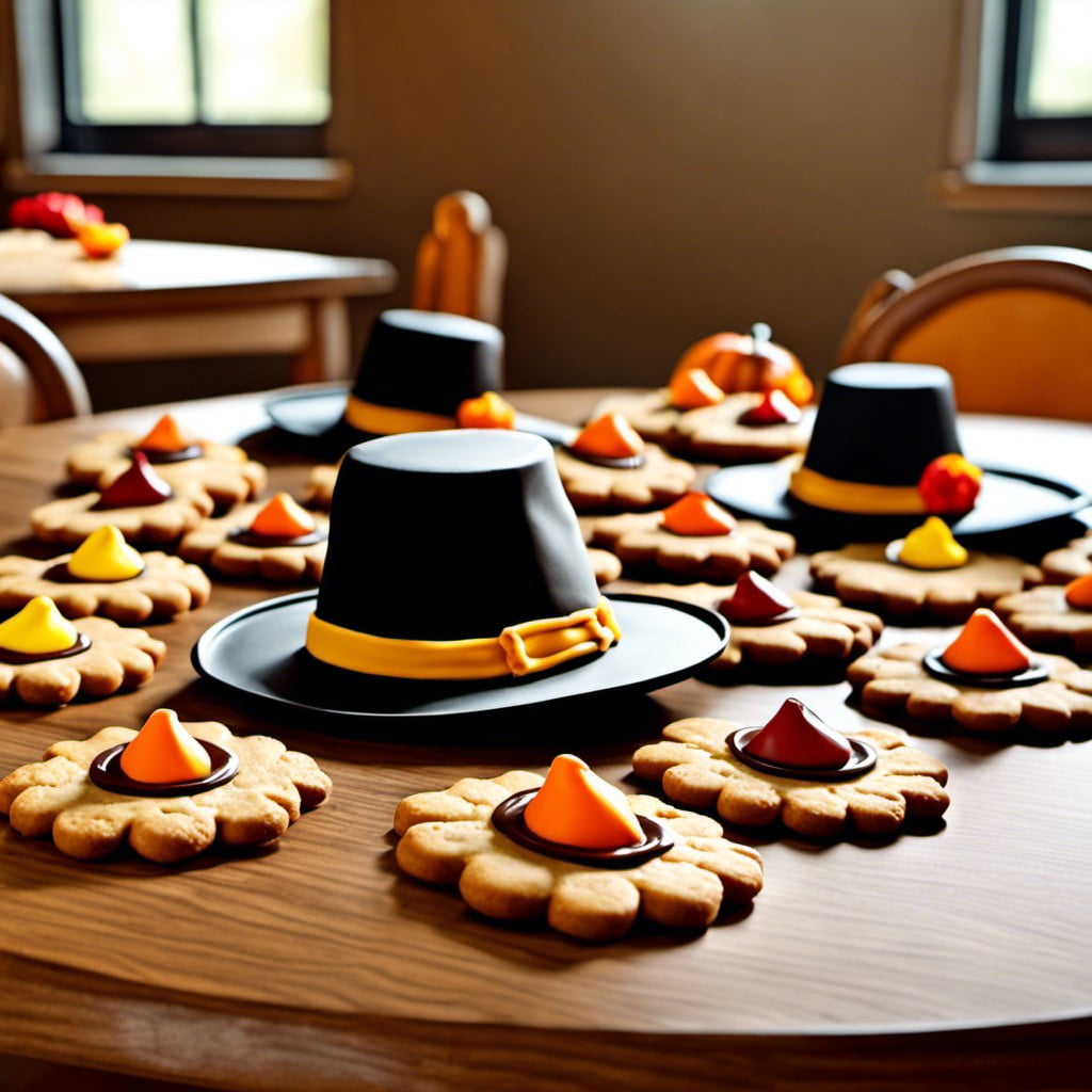 pilgrim hat cookies