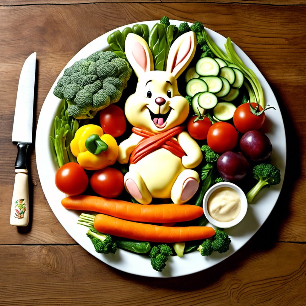 rabbits veggie platter