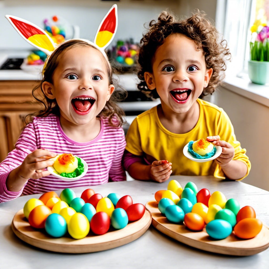 rainbow deviled eggs