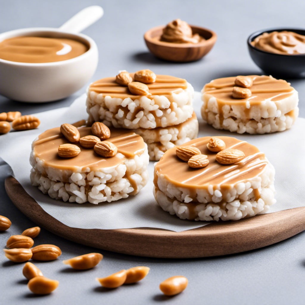 rice cakes with peanut butter