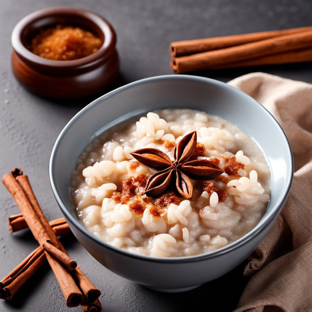 rice porridge with cinnamon