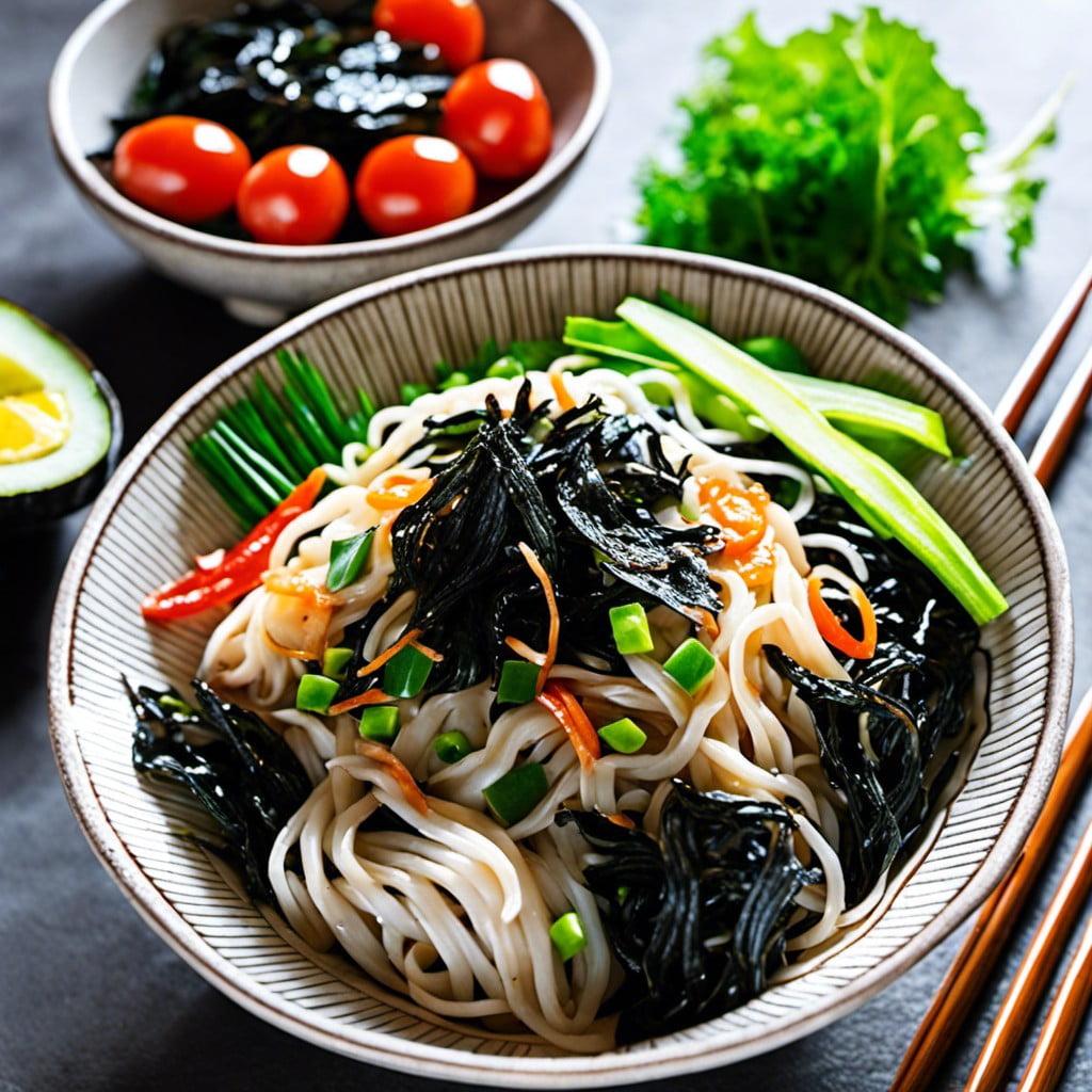 roasted seaweed noodle salad