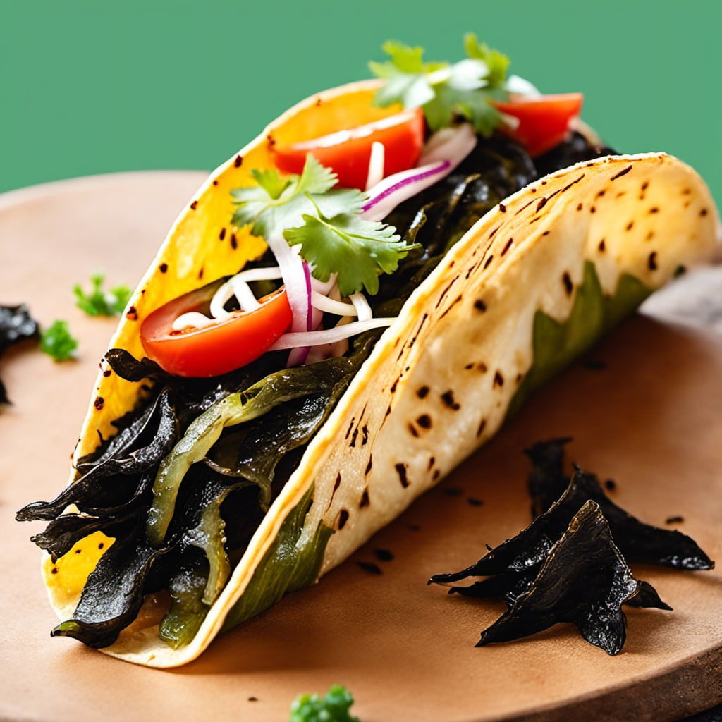 roasted seaweed taco