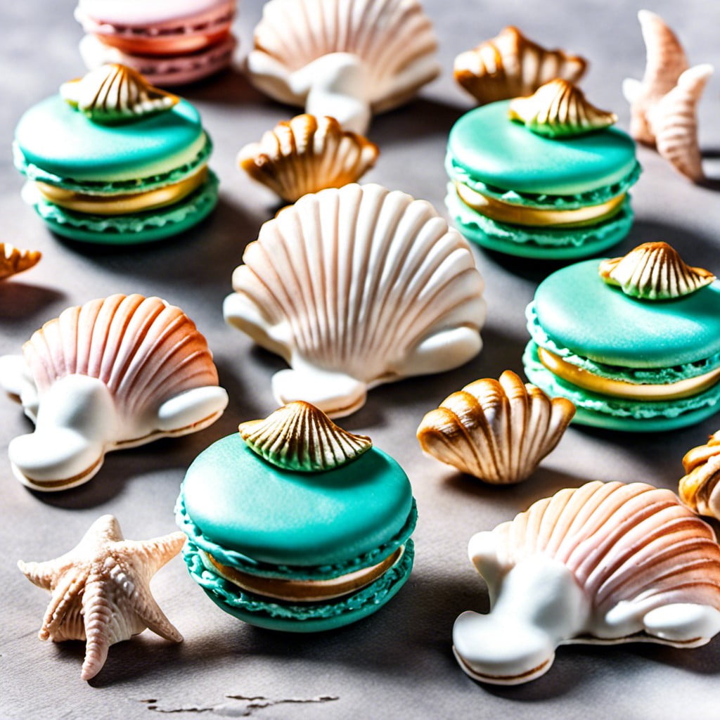 seashell macarons