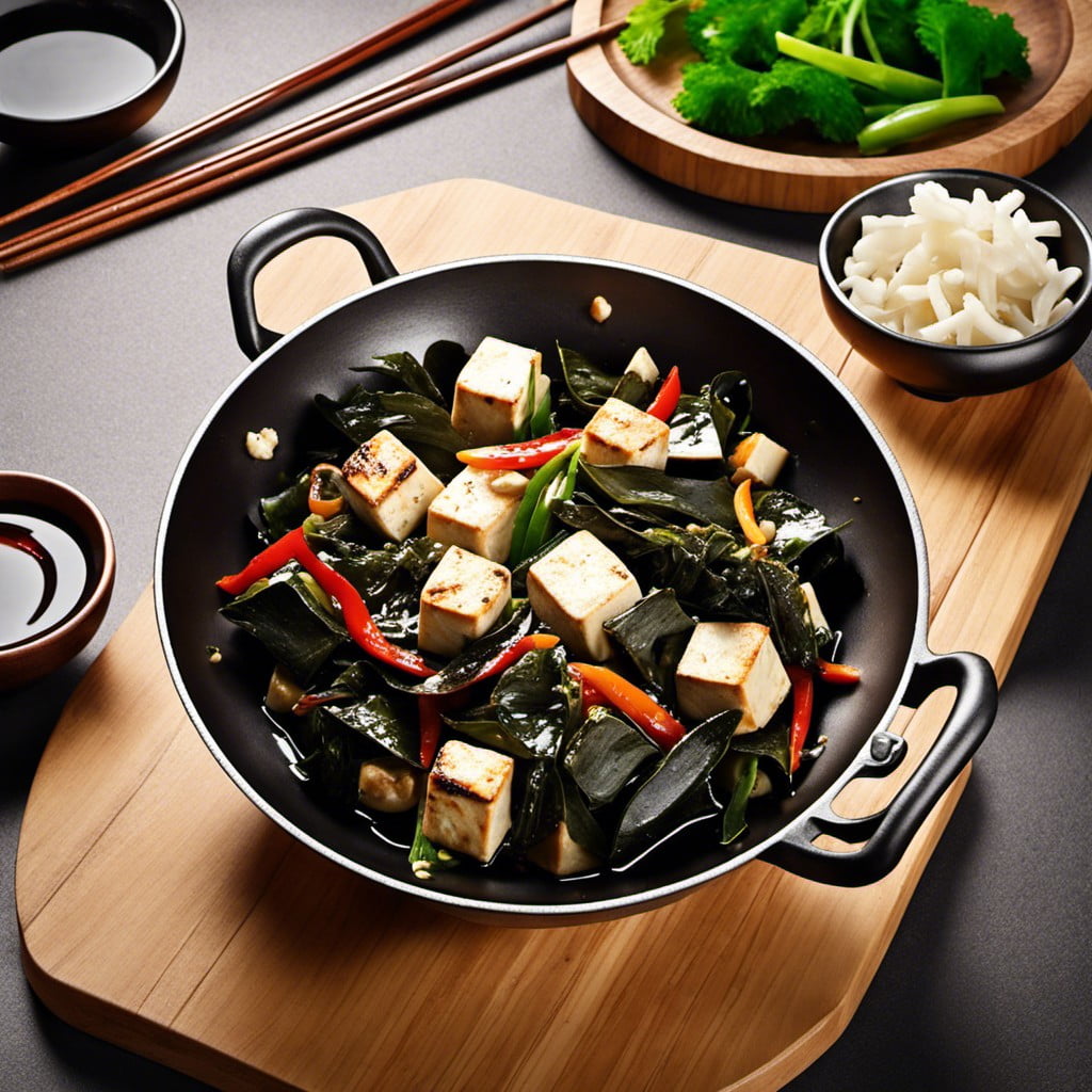 seaweed and tofu stir fry