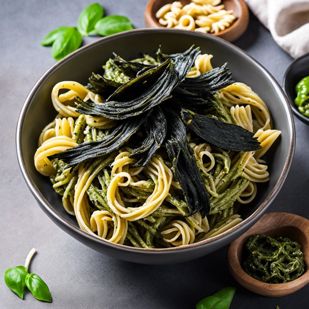 seaweed pesto pasta