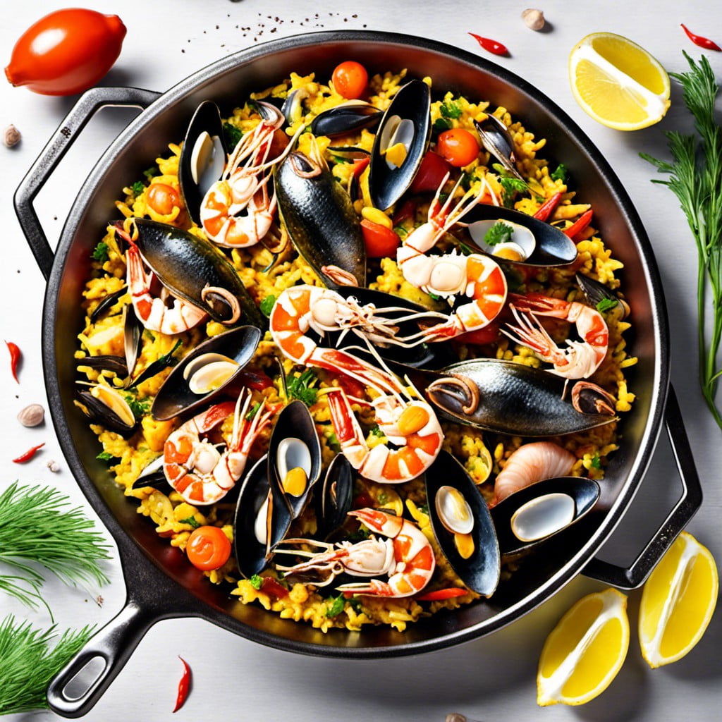 seaweed seafood paella