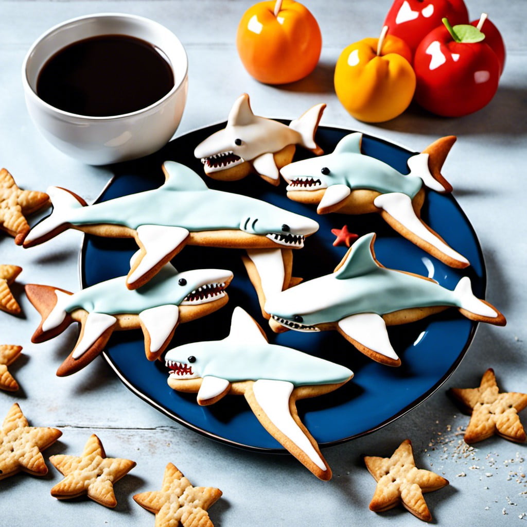shark shaped cookies
