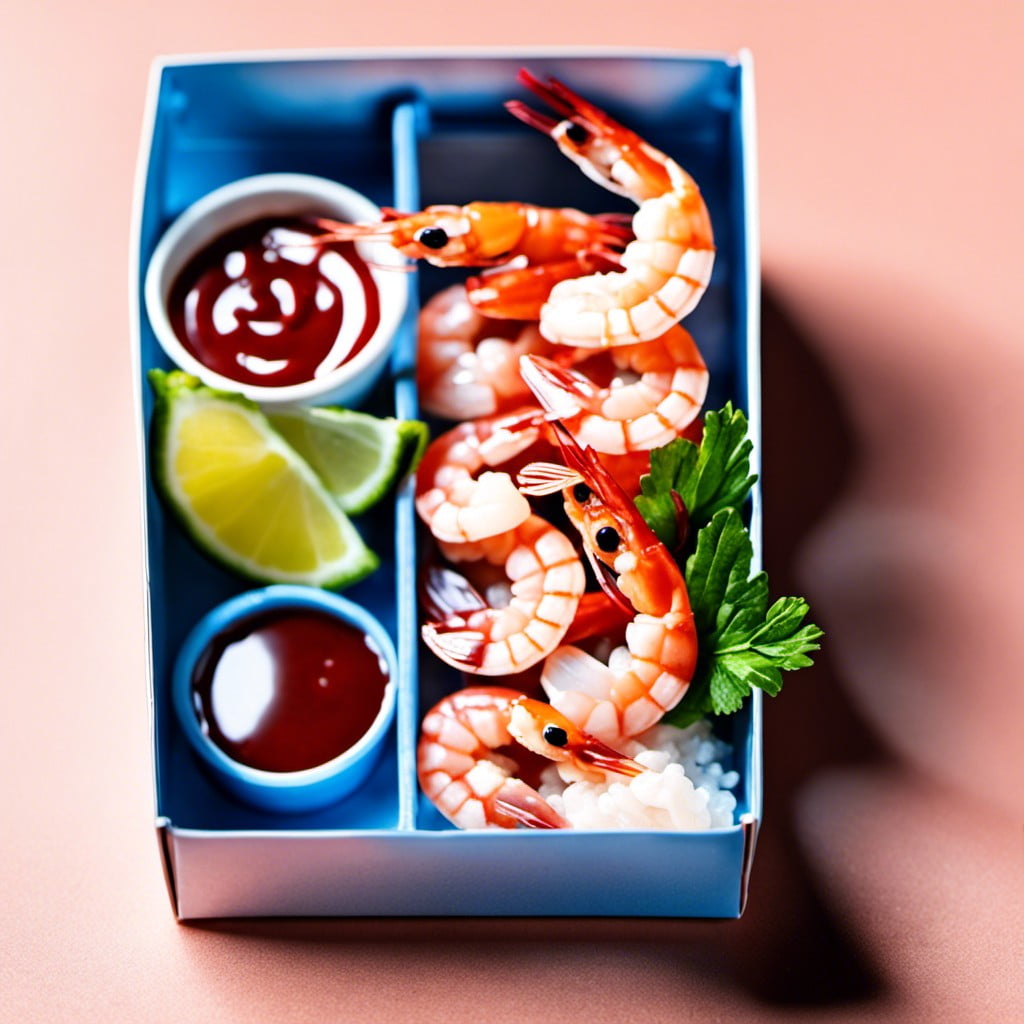 shrimp cocktail with cocktail sauce