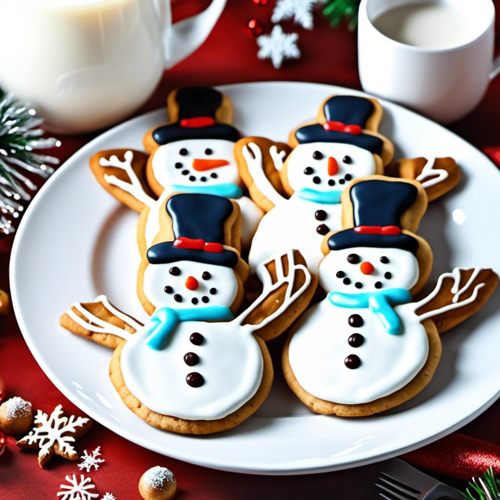 snowman shaped cookies