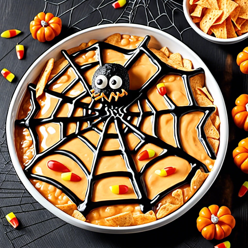 spider web nacho dip