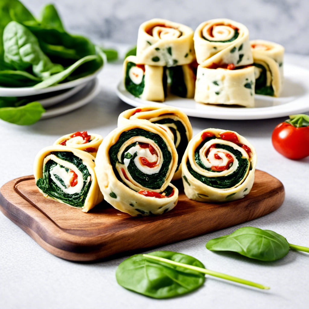 spinach and cheese pinwheels