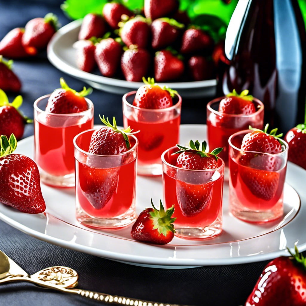 strawberries and champagne jelly