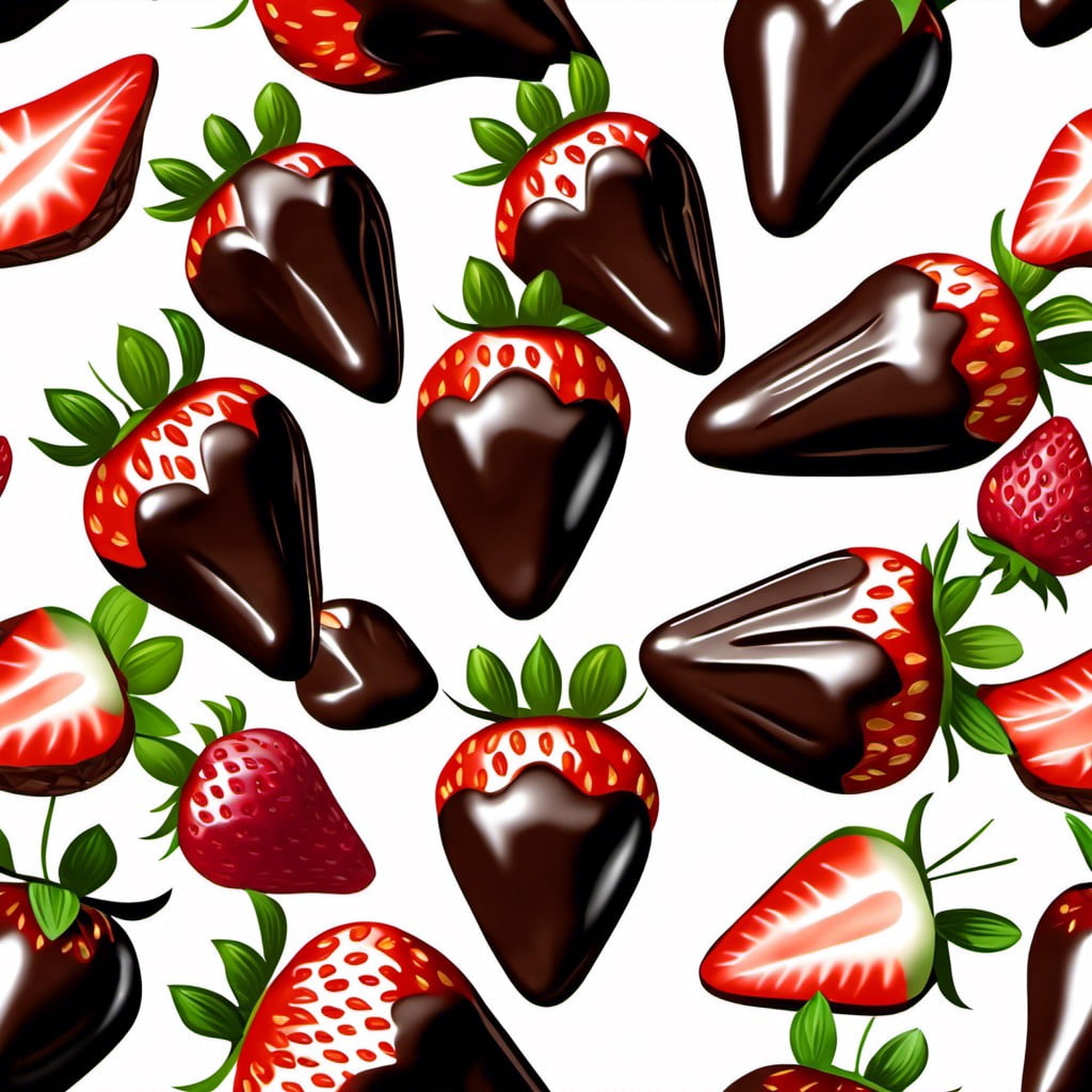 strawberries dipped in chocolate