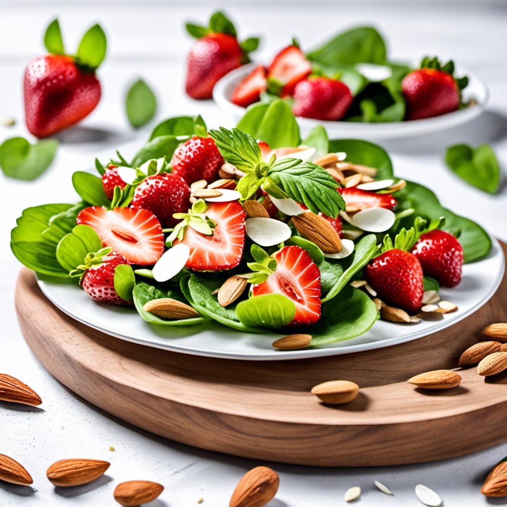 strawberry and almond salad