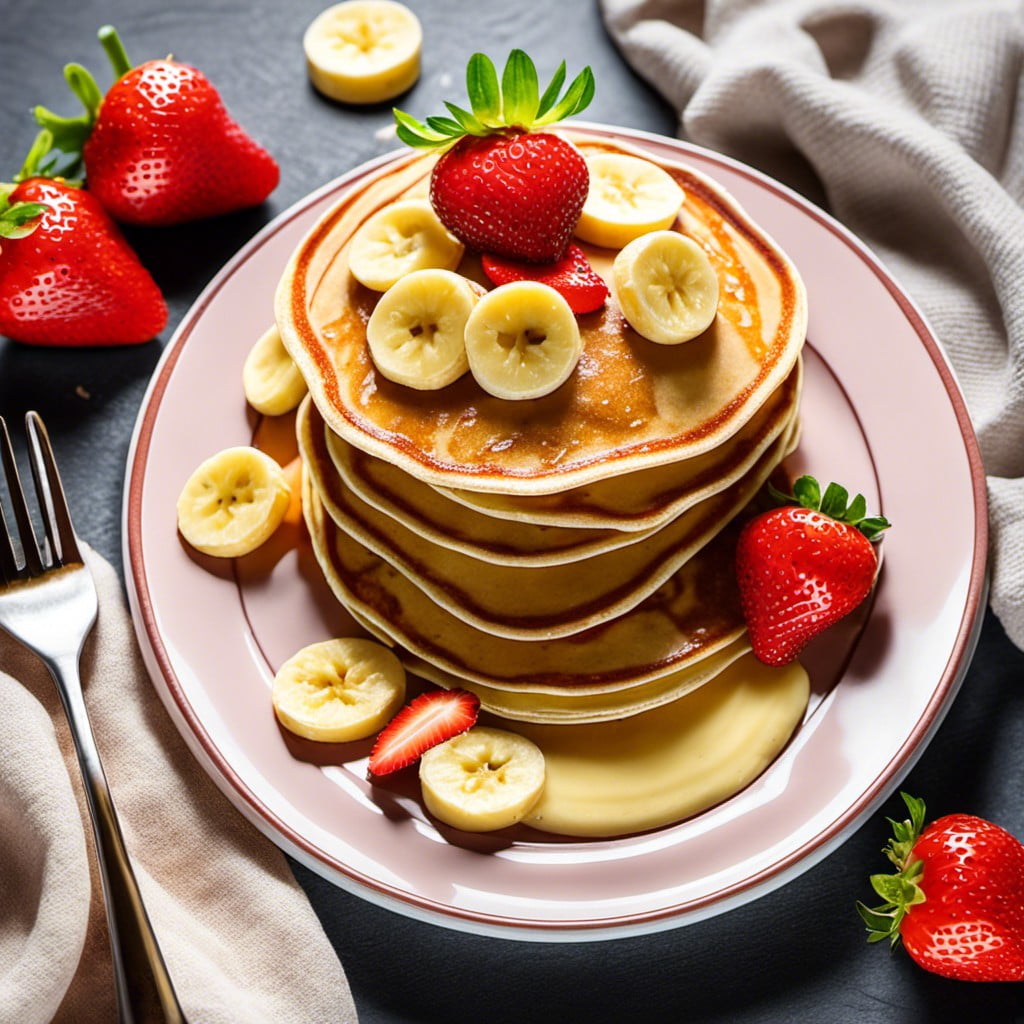 strawberry banana pancakes