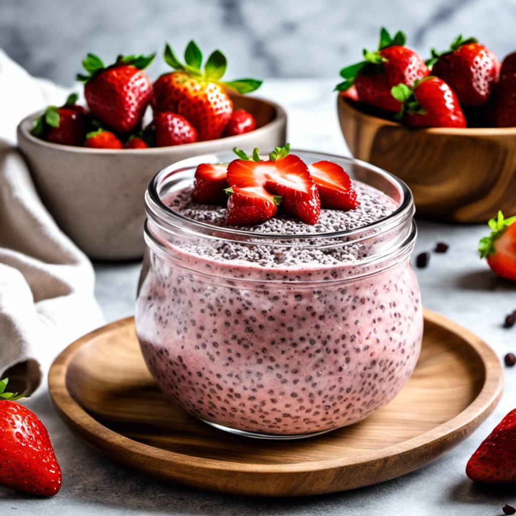 strawberry chia seed pudding